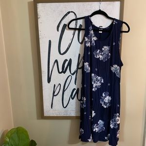 Floral Cotton Tank Dress